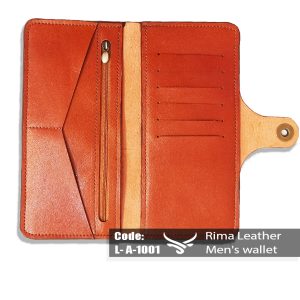 کیف پول کتی مردانه چرم طبیعی | کد L-A-1001