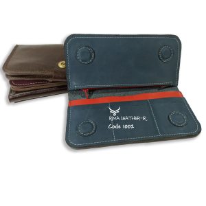 کیف پول کتی مردانه چرم طبیعی| کد L-A-1002