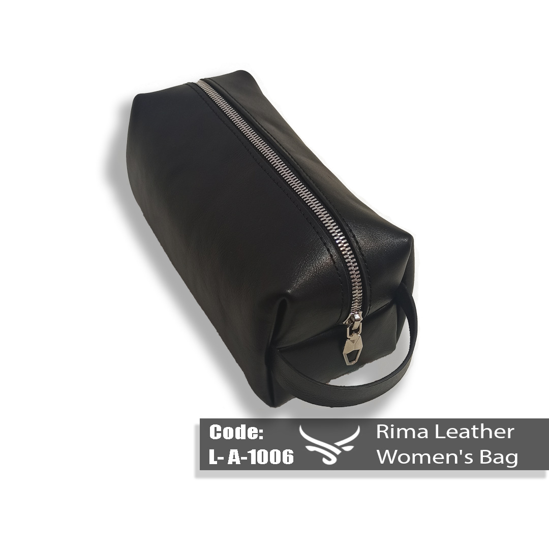 کیف لوازم آرایشی زنانه چرم طبیعی | کد L-A-1006