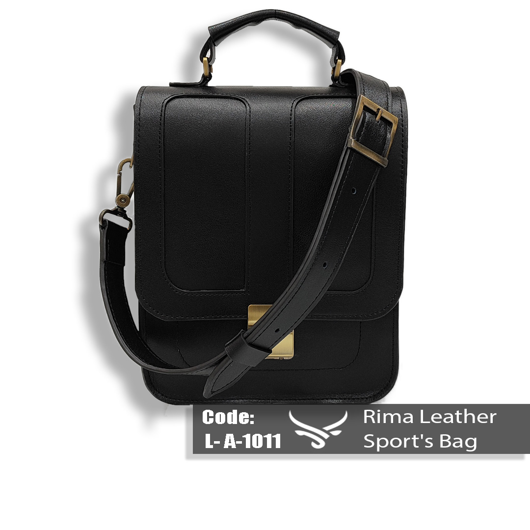 کیف دوشی اداری اسپرت چرم طبیعی گاوی | کد L-A-1011